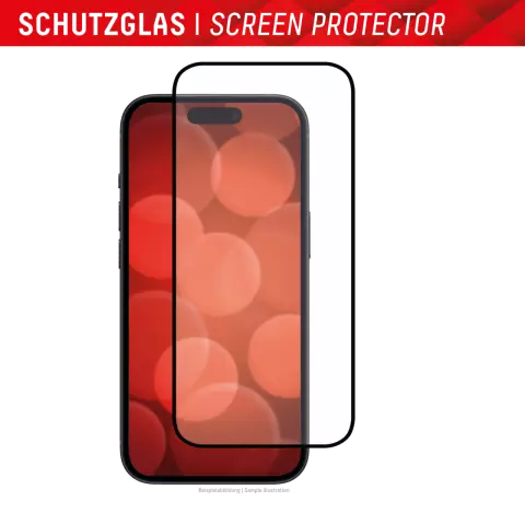 Displex Real Glass Full Cover Screenprotector voor iPhone 15 Plus &amp; iPhone 15 Pro Max - Transparant