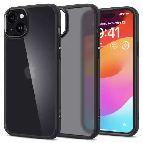 Spigen Ultra Hybrid hoesje voor iPhone 15 - Zwart