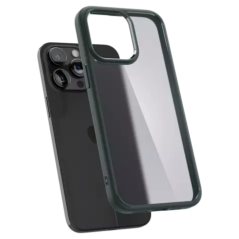 Spigen Ultra Hybrid hoesje geschikt voor iPhone 15 Pro - Groen