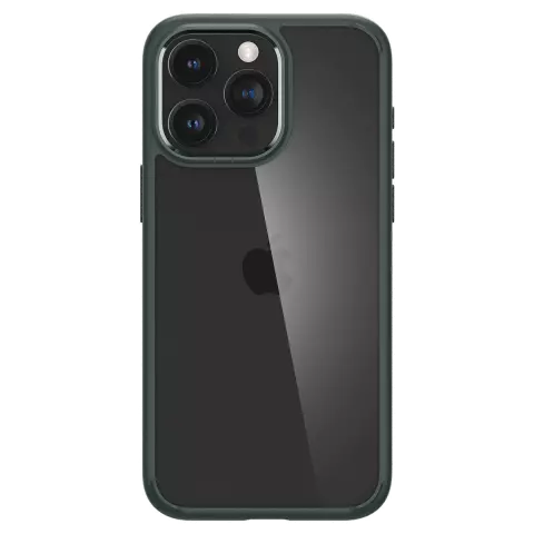 Spigen Ultra Hybrid Case geschikt voor iPhone 15 Pro Max - Groen