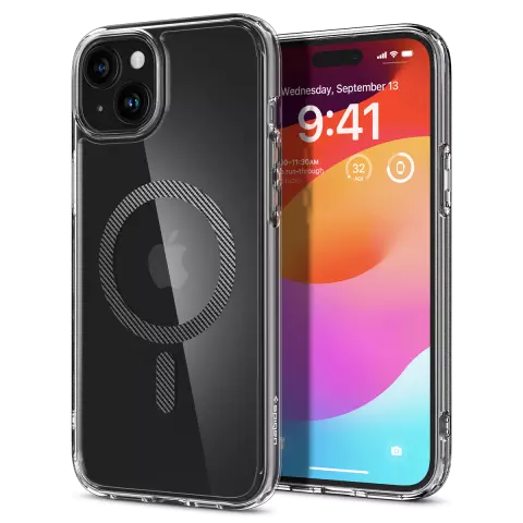 Spigen Ultra Hybrid MagFit hoesje voor iPhone 15 - Zwart