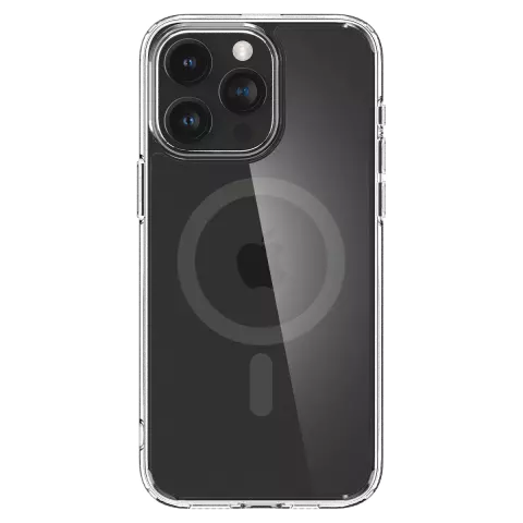 Spigen Ultra Hybrid MagFit hoesje geschikt voor iPhone 15 Pro - Grijs