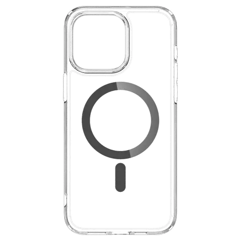 Spigen Ultra Hybrid MagFit hoesje geschikt voor iPhone 15 Pro - Grijs