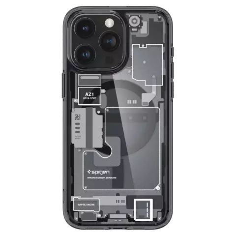 Spigen Ultra Hybrid Zero One MagFit hoesje voor iPhone 15 Pro - Grijs