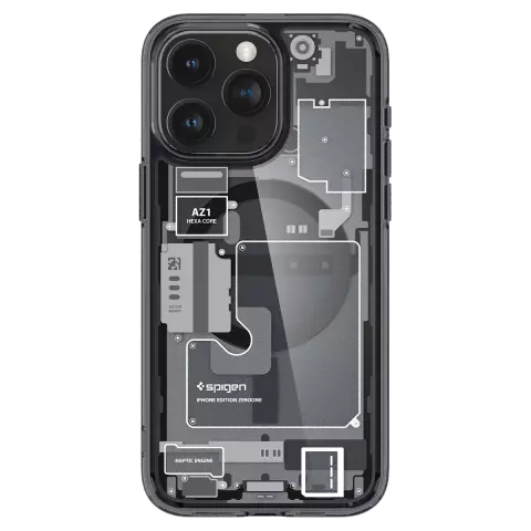 Spigen Ultra Hybrid Zero One MagFit hoesje geschikt voor iPhone 15 Pro - Grijs