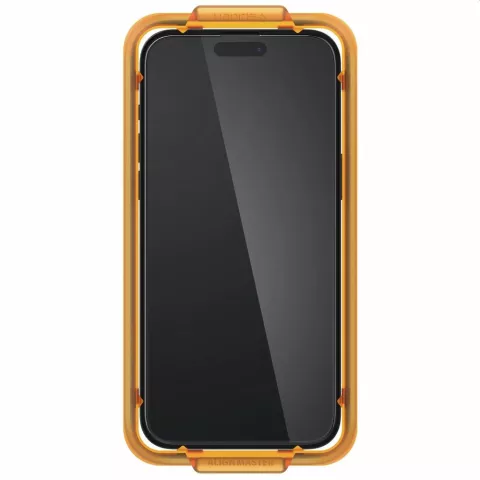 Spigen AlignMaster Full Cover Glass 2 Pack Screenprotector voor iPhone 15 Pro Max - Transparant