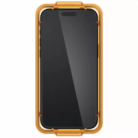 Spigen AlignMaster Full Cover Glass 2 Pack Screenprotector voor iPhone 15 Plus - Transparant