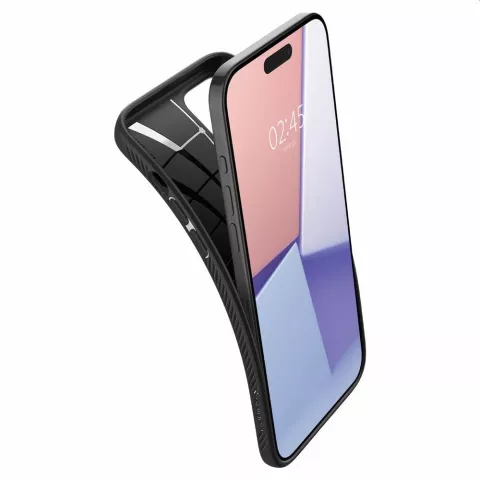 Spigen Liquid Air Case hoesje geschikt voor iPhone 15 Pro Max - zwart