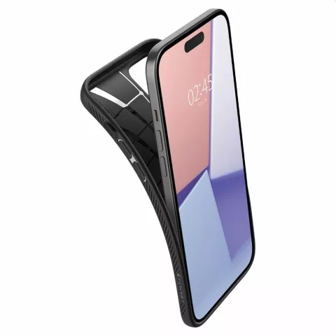 Spigen Liquid Air Case hoesje voor iPhone 15 Plus - zwart