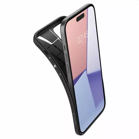Spigen Liquid Air Case hoesje geschikt voor iPhone 15 Plus - zwart