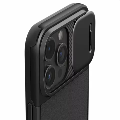 Spigen Optik Armor Magfit Case hoesje voor iPhone 15 Pro Max - zwart