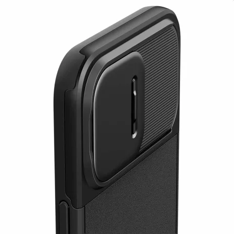 Spigen Optik Armor Magfit Case hoesje voor iPhone 15 Pro Max - zwart