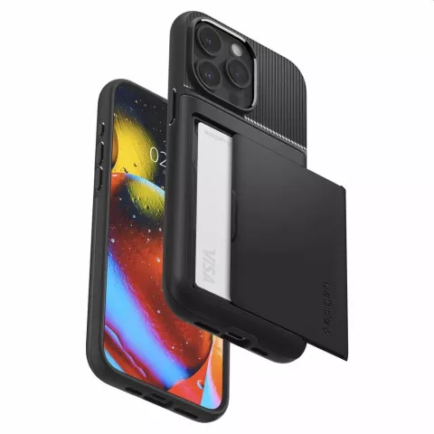 Spigen Slim Armor CS hoesje voor iPhone 15 Pro Max - zwart