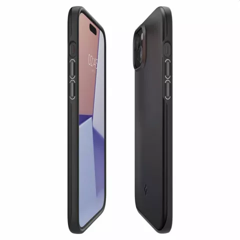 Spigen Thin Fit Case hoesje geschikt voor iPhone 15 Plus - zwart