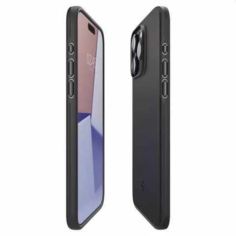 Spigen Thin Fit Case hoesje geschikt voor iPhone 15 Pro - zwart