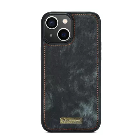 Caseme Vintage Portemonnee hoesje voor iPhone 15 - zwart