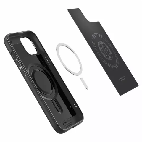 Spigen Magfit Armor Case hoesje voor iPhone 15 Plus - zwart