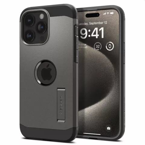 Spigen Tough Armor Magfit Case hoesje geschikt voor iPhone 15 Pro Max - zwart