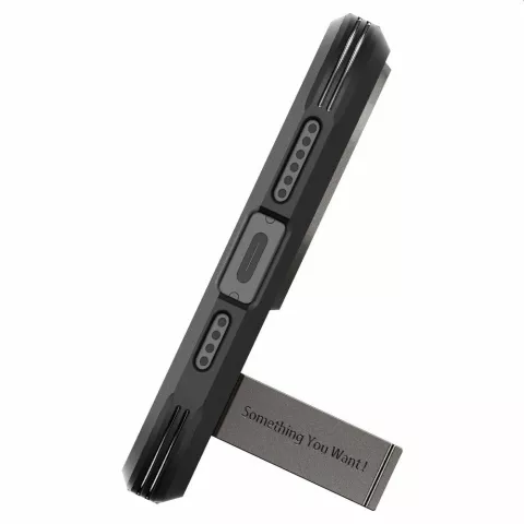 Spigen Tough Armor Magfit Case hoesje voor iPhone 15 Pro Max - zwart