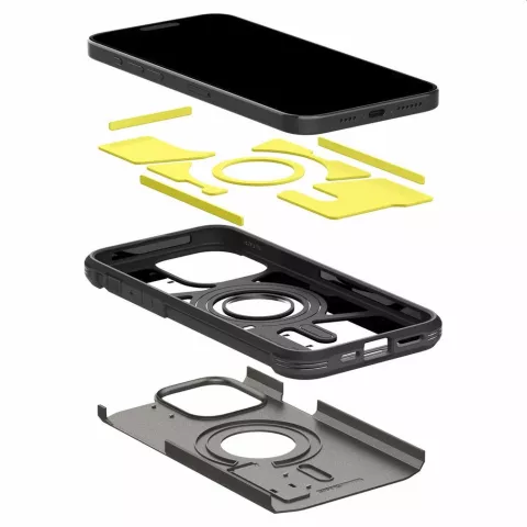 Spigen Tough Armor Magfit Case hoesje voor iPhone 15 Pro Max - zwart