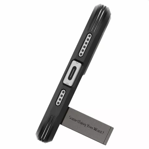 Spigen Tough Armor Magfit Case hoesje geschikt voor iPhone 15 Plus - zwart