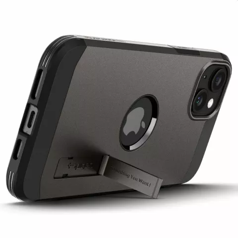 Spigen Tough Armor Magfit Case hoesje geschikt voor iPhone 15 Plus - zwart