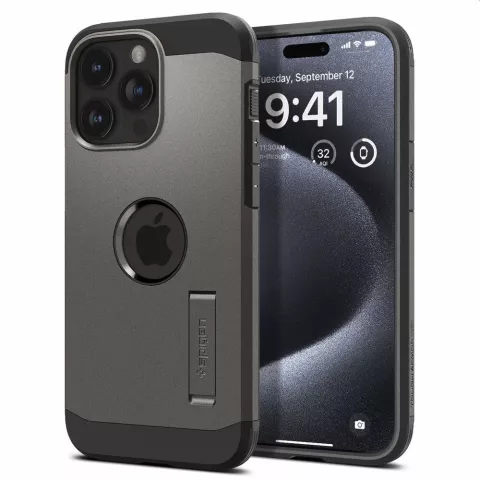 Spigen Tough Armor Magfit Case hoesje voor iPhone 15 Pro - zwart