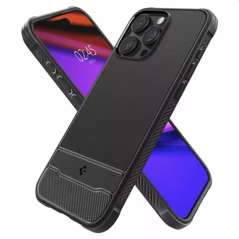 Spigen Rugged Armor Magfit Case hoesje voor iPhone 15 Pro Max - zwart