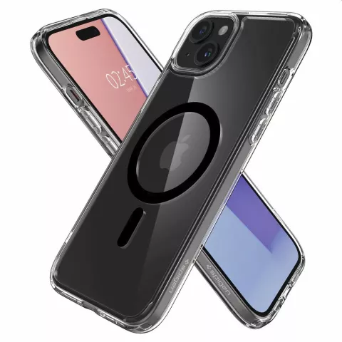 Spigen Ultra Hybrid Magfit Case hoesje voor iPhone 15 Plus - zwart