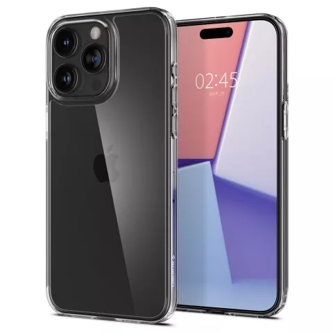 Spigen Air Skin Hybrid Case hoesje geschikt voor iPhone 15 Pro Max - Crystal Clear