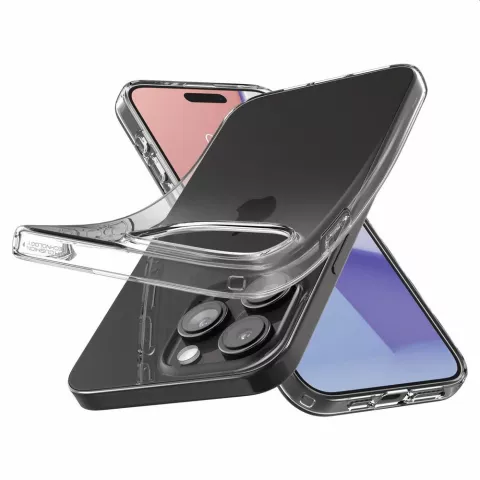 Spigen Liquid Crystal Case hoesje geschikt voor iPhone 15 Pro Max - Crystal Clear