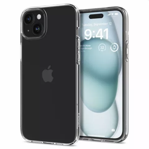 Spigen Liquid Crystal Case hoesje voor iPhone 15 - Crystal Clear