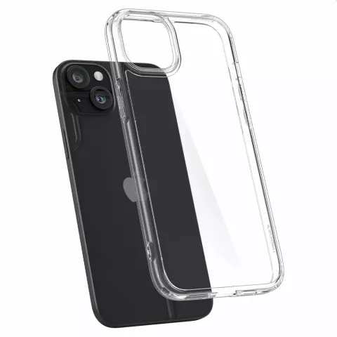 Spigen Ultra Hybrid Case hoesje geschikt voor iPhone 15 Plus - Crystal Clear