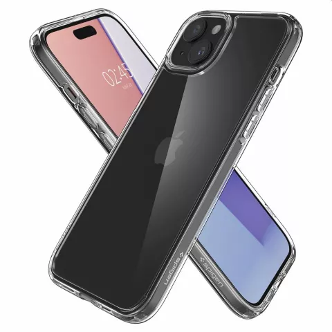 Spigen Ultra Hybrid Case hoesje geschikt voor iPhone 15 Plus - Crystal Clear