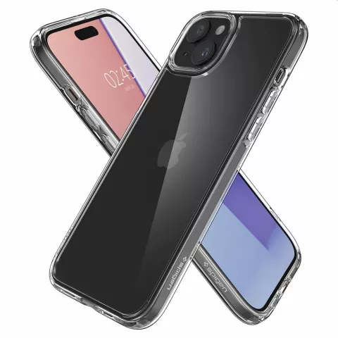 Spigen Ultra Hybrid Case hoesje voor iPhone 15 - Crystal Clear