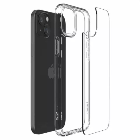 Spigen Ultra Hybrid Case hoesje voor iPhone 15 - Crystal Clear