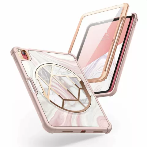 Supcase Cosmo Case hoesje geschikt voor iPad 10e gen 10.9 inch 2022 - Marble