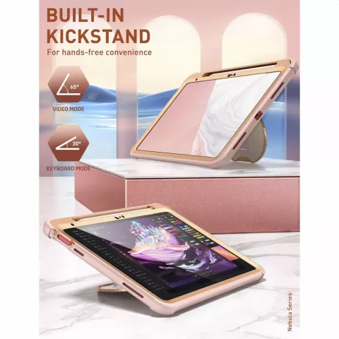 Supcase Cosmo Case hoesje voor iPad 10e gen 10.9 inch 2022 - Marble