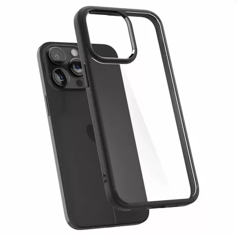 Spigen Ultra Hybrid Case hoesje voor iPhone 15 Pro Max - Matte zwart