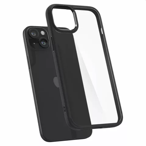 Spigen Ultra Hybrid Case hoesje voor iPhone 15 Plus - Matte zwart