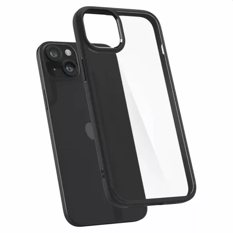 Spigen Ultra Hybrid Case hoesje geschikt voor iPhone 15 Plus - Matte zwart
