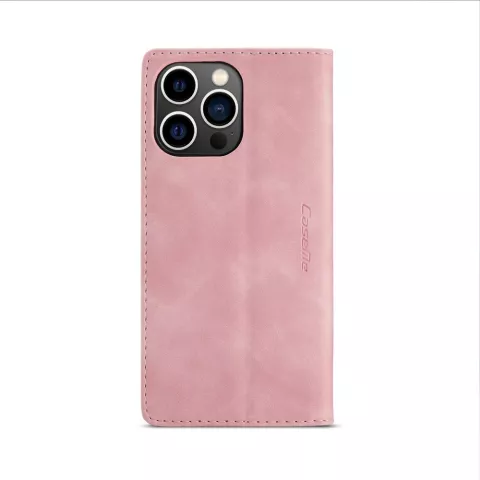 Caseme Retro Wallet Case hoesje voor iPhone 15 Pro Max - Pink