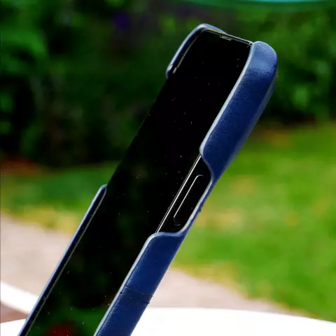 Duo Cardslot Wallet vegan leather hoesje voor iPhone 15 Pro Max - blauw