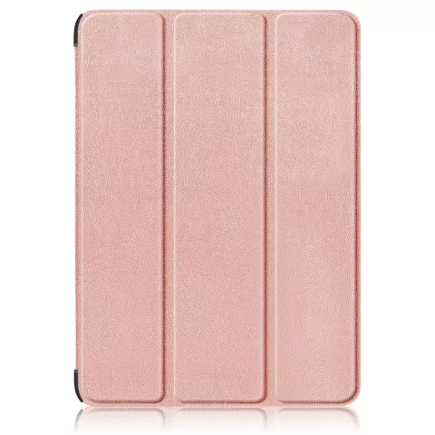 Trifold kunstleer hoes voor iPad 10e gen 10.9 inch 2022 - rose-gold