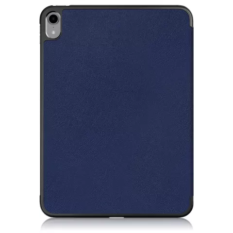 Trifold kunstleer hoes voor iPad 10e gen 10.9 inch 2022 - blauw