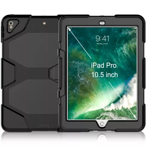 Survivor Kickstand hoes voor iPad Air 3 (2019) &amp; iPad Pro 10.5 inch (2017) - zwart