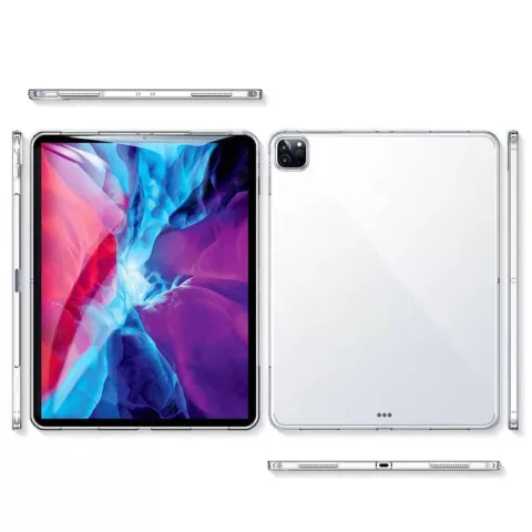 Flexibel TPU bescherming Cover hoes iPad Pro 12.9-inch (2018 2020 2021 2022) - Transparant doorzichtig case