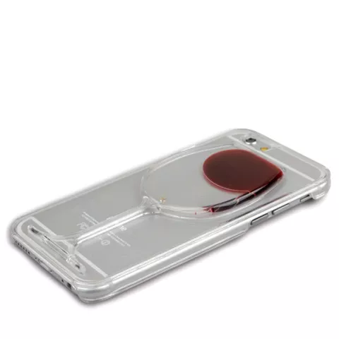 Wijnhoesje iPhone 6 Plus en 6s Plus doorzichtige cover Wijnglas hardcase