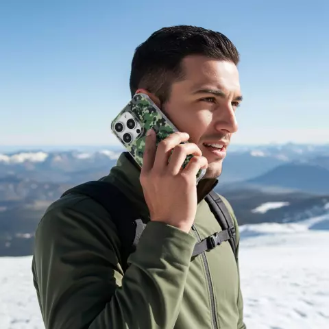 Leger Camouflage Survivor TPU hoesje geschikt voor iPhone 13 Pro Max - Army Groen