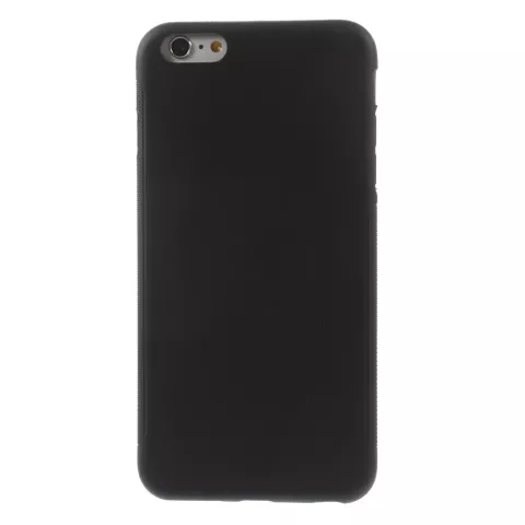 Effen zwart TPU hoesje iPhone 6 Plus 6s Plus silicone cover Black